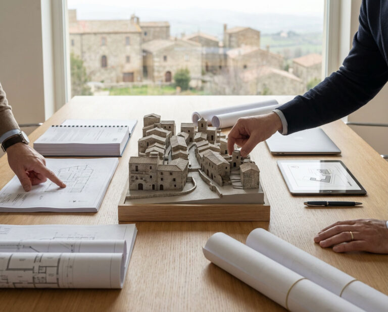 Progettazione villaggio medievale baronia v001